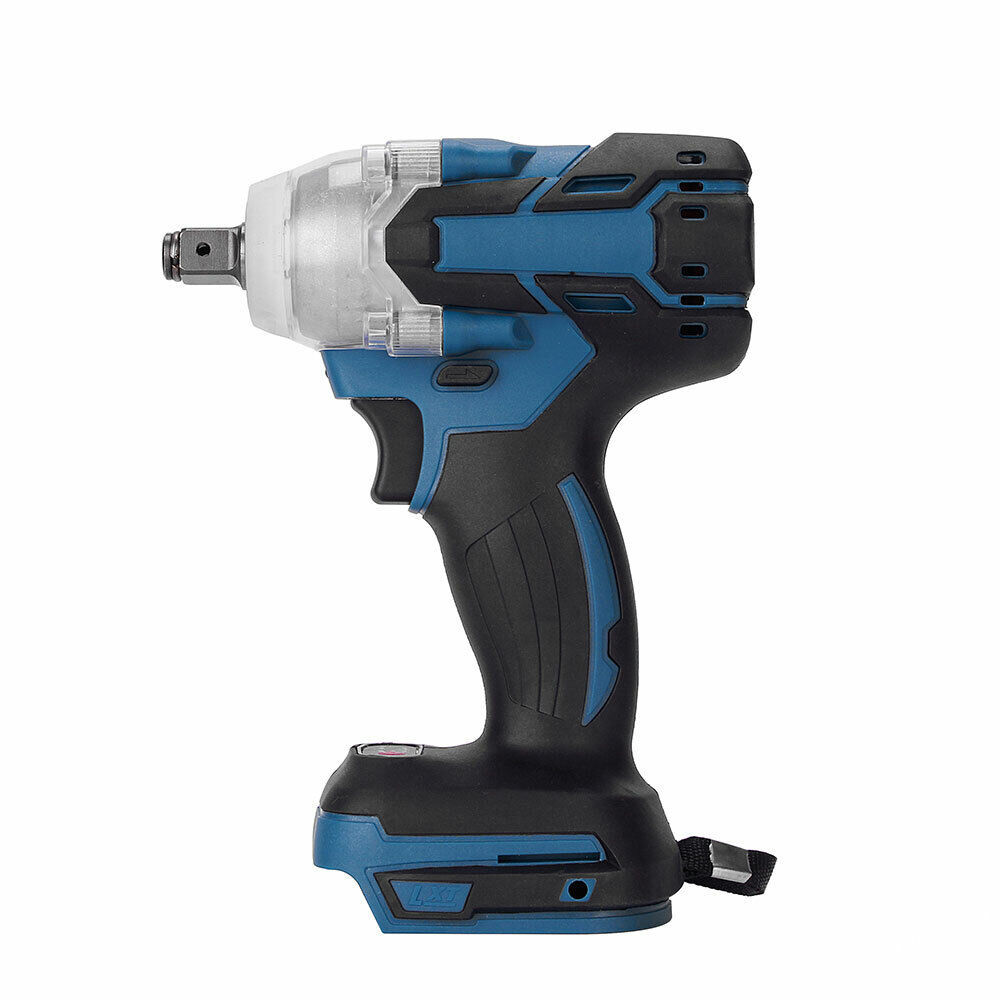 1 2 Cordless Impact Wrench Driver Brushless Rattle Gun For 18V Battery