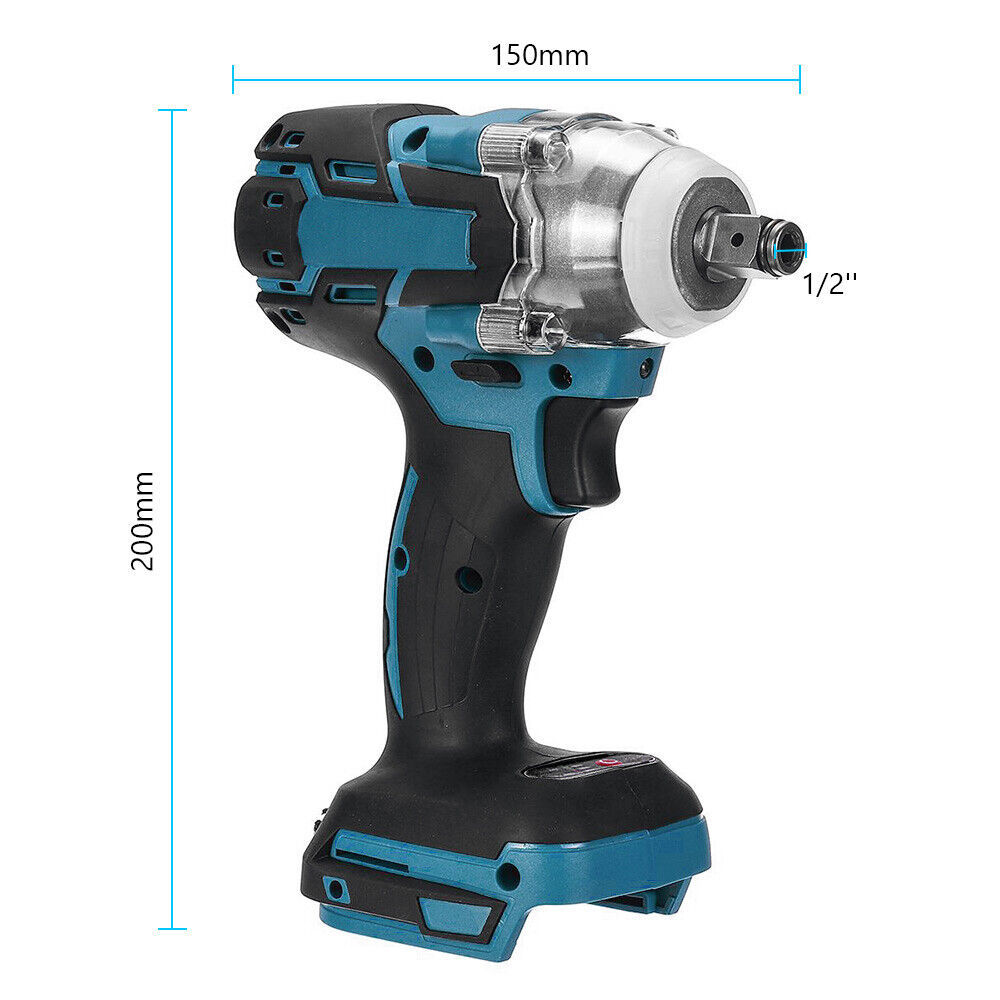 1 2 Cordless Impact Wrench Driver Brushless Rattle Gun For 18V Battery - Image 10