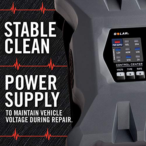 Clore Automotive PL2320 20-Amp Fully-Automatic Smart Charger, 6V and 12V Battery Charger, Battery Maintainer, and Stable Power Supply with Temperature Compensation - Image 6