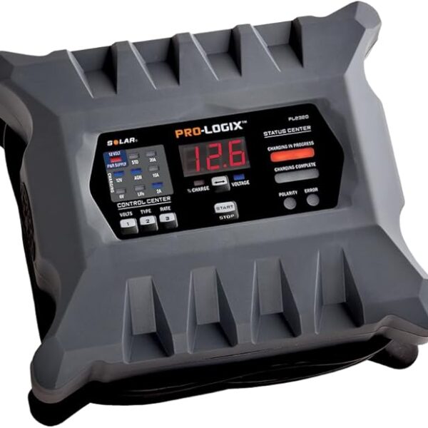 Clore Automotive PL2320 20-Amp Fully-Automatic Smart Charger, 6V and 12V Battery Charger, Battery Maintainer, and Stable Power Supply with Temperature Compensation