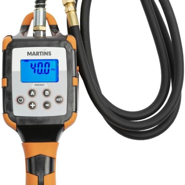 Martins Industries Flatematic Handheld Automatic Tire Inflator - Up to 174 PSI, Inflate and Deflate Automatically, Rechargeable