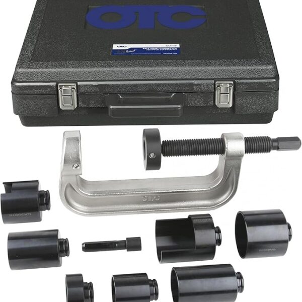 OTC CA7149 Ball Joint Connected Adapter Starter Kit - Includes Extra Large C-Frame and 7 Cups and Adapters for More Than 230 Vehicle Applications